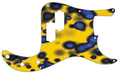 P Bass Precision Pickguard Custom Fender 13 Hole Guitar Pick Guard Blue Blotch • $66.33