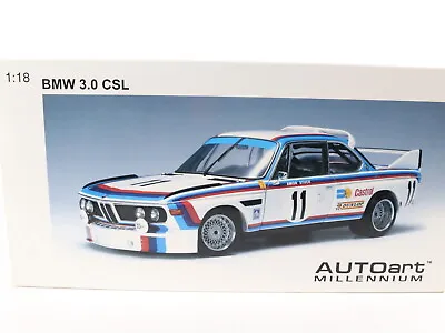 1973 BMW 3.0 CSi SPA Amon Stuck #11 Autoart Millennium 1:18 Model Car 87347 • $725