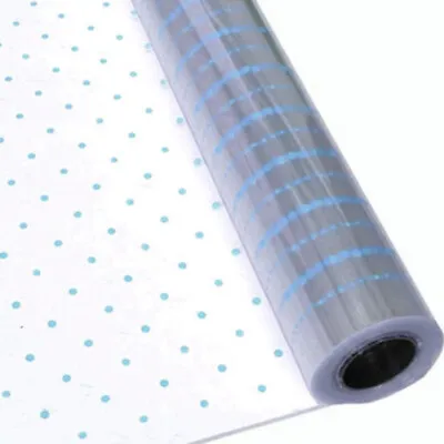 £1.99 • Buy Blue Dot Clear Cellophane Wrapping Gift Paper Birthday Baby Hampers Wrap