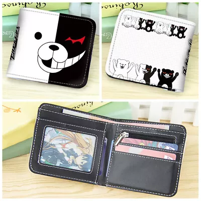 Danganronpa Monokuma Anime Cosplay Unisex Wallet Fold PU Fashion Wallet Gift • $17.99