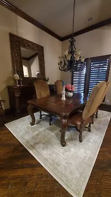 Marge Carson Dining Room Table 6 Chairs Hutch And Mirror • $4500