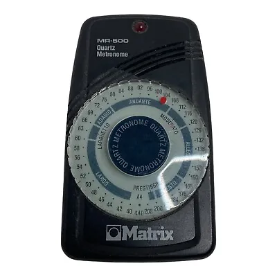 🍌 Matrix MR 500 Quartz Metronome-Portable Tested Works - EUC - F4 • $10.39