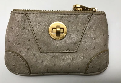 $14.99 • Buy Marc For Marc Jacobs Textured Leather Wallet Key Chain Coin Purse Every Day
