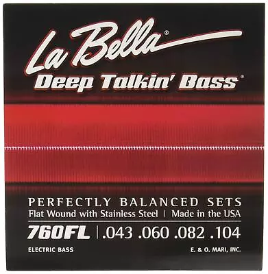 La Bella 760FL Deep Talkin' Bass Flats - Light 43-104 • $47.25