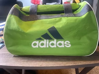 Lime Green Adidas Duffle Bag • $19.99