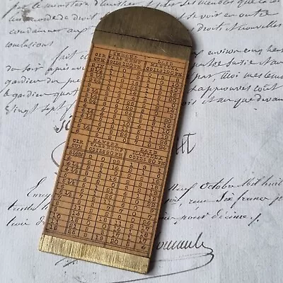 $106.63 • Buy John Rabone Sons Birmingham 1850 Nautical Slide Rule Nautical Calculation Rule