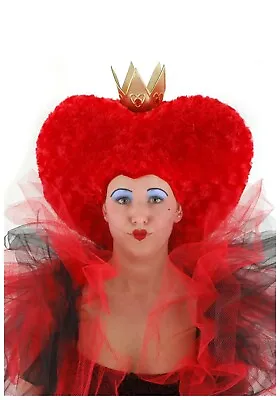 Disney Alice In Wonderland Queen Of Hearts Halloween Costume Wig Headpiece #5736 • $29.99