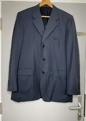 Canali Harry Rosen Dark Blue Wool Blazer/Jacket UK 44 Eu 54 • £29.99