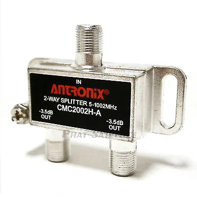 2-way Antronix CMC2002HA Cable TV Splitter Coaxial RG6 Coax Splitter 2 Output • $5.99