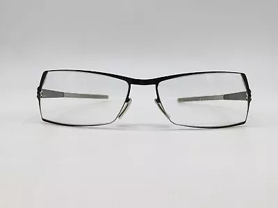 Ic! Berlin Eyeglasses Frames Woman Grey Rectangular Silver Simon Gun Metal Grey • £111.16