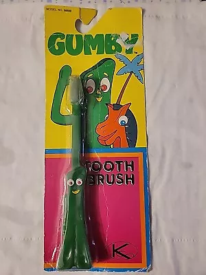 Vintage Gumby Kids Toothbrush NIB Kids 1988 Brand New Sealed 1988 Toy  • $9.99