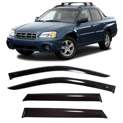 $99 • Buy For Subaru Baja 2002-2006 Side Window Wind Visors Sun Rain Guard Vent Deflectors
