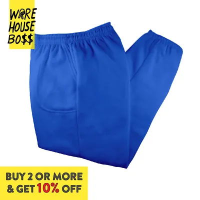 Hi Mens Womens Unisex Plain Sweatpants 3 Pocket Casual Fleece Jogger Drawstring  • $12.50