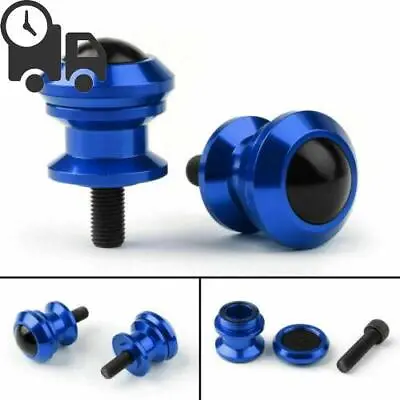 10mm Billet Swingarm Spool Slider For Kawasaki Ninja 250R 1000 ZX 6R ZX10R BL • £16.78