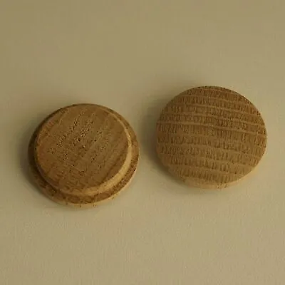 X Large Solid Oak Mushroom Head Plugs 35mm Diameter Hole Wood Buttons MH35 • £3.20