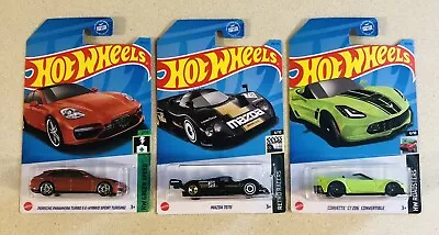 2023 Hot Wheels Dollar General Porsche PanameraMazda 787B & Corvette C7 Z06 • $11.95