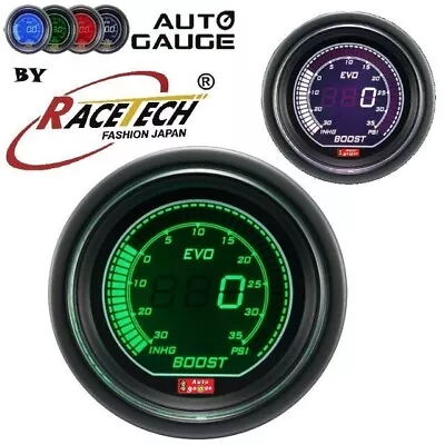 Auto Gauge Evo Digital Boost Gauge White Green 52mm Waterproof Sensor • $102