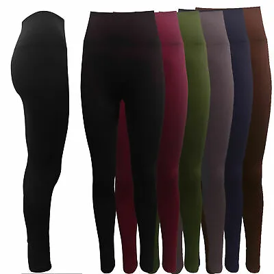 New Tummy Control Leggings High Waist Stretch Fitness Sports Gym Trousers Ladies • £8.99