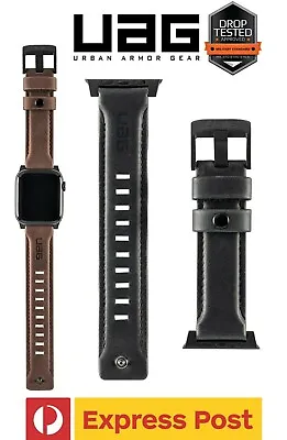 Apple IWatch Series 1/ 2/ 3/ 4/ 5/ 6/ 7/ SE UAG Leather Band Strap 45/ 44/ 42mm • $42