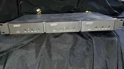 Used VideoTek 3x VDA-16 Video Distribution Amplifiers In 1U Rack. • $135