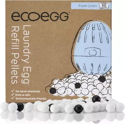 Ecoegg Laundry Egg Refill Pellets 50 Wash Fresh Linen • £4.49