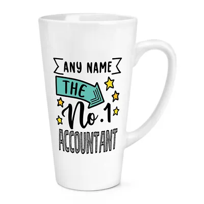 Personalised No.1 Accountant 17oz Large Latte Mug Cup Worlds Best Awesome Gift • £12.99