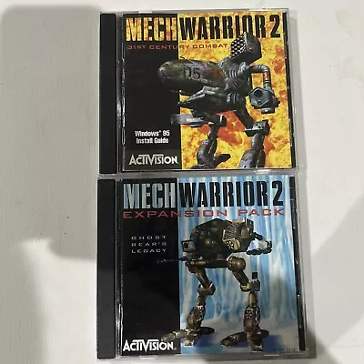 MechWarrior 2 And Expansion Pack Ghost Bear’s Legacy (PC 1995) • $13