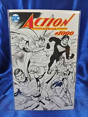 Action Comics #1000 Dan Jurgens DYNAMIC FORCES B&W SKETCH VARIANT NM • £8.02