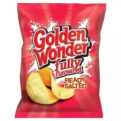 £17.99 • Buy Golden Wonder Ready Salted Crisps 32.5g 32 Pack