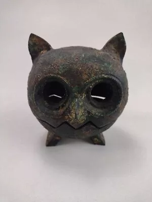 Mid Century Brutalist Owl Incense / Candle Holder • $49.99