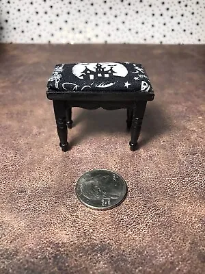 1:12 Scale Miniature Footstool Haunted House Cushion • $9.95