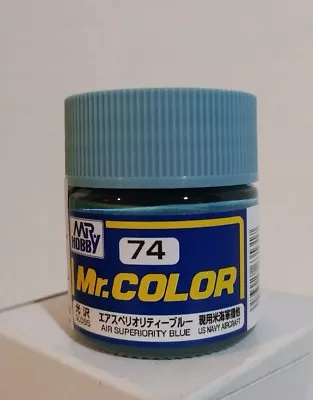 Gunze Sangyo Mr Color Acrylic Paint C-74 Air Superiority Blue 10ml. • $3