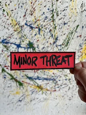 Minor Threat Iron On Patch Red With Black Lettering • $5.99