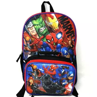 Marvel Avengers 16 Inches Large Backpack With Lunch Bag Set • $23.99