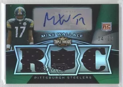 2009 Topps Triple Threads Emerald /20 Mike Wallace #125 Rookie Auto RC • $40.79