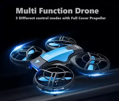 V8 Mini Drone Full Cover Propeller HD FPV Camera Pocket Quadcopter Carrying Case • $59.99