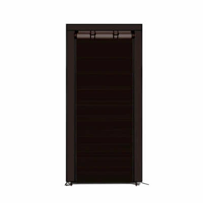 $48.09 • Buy Levede 10 Tier Shoe Rack Portable Storage Cabinet Organiser Wardrobe Brown Cover