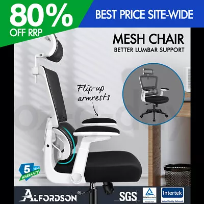 ALFORDSON Mesh Office Chair Executive Computer Chairs Study Work Gaming Seat • $129.95