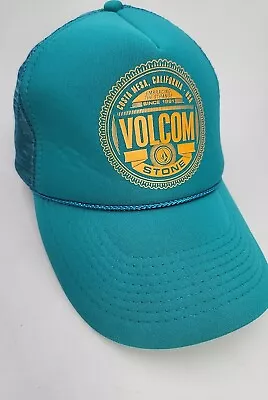 Volcom Stone Costa Mesa Logo Trucker Hat Green Snapback Mesh OTTO  • $10.49