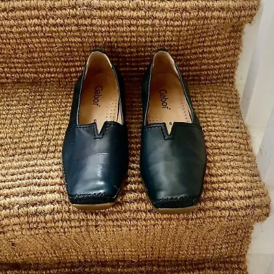 Gabor Soft As Butter Leather Shoes Navy Shoes ...size 6 • £8.99