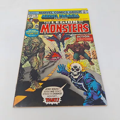 Marvel Premiere #28 1st The Legion Of Monsters 1976 Morbius Ghost Rider 25 Cents • $59.99