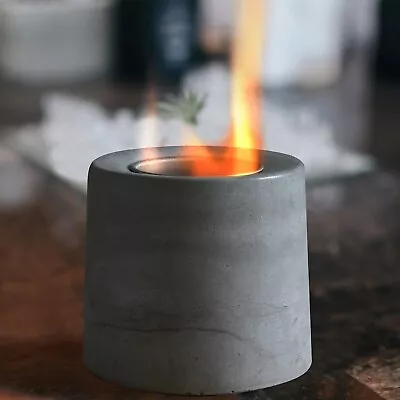 Portable Tabletop Fire Pit Tabletop Fireplace Concrete Bowl Pot Indoor/Outdoor • $23.99