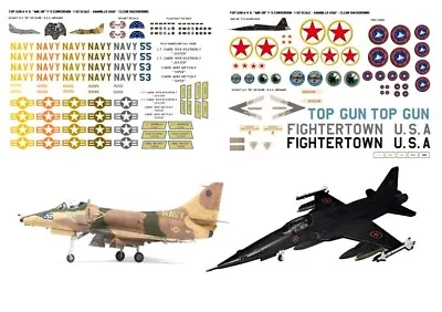 1:32 Top Gun A-4 Skyhawk & “MIG-28” F-5 Conversion Decals • $12.33