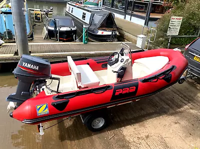 Zodiac Pro 420 4.2M 7Man Rib Rigid Inflatable Boat 50 Outboard Brand New Trailer • £4350