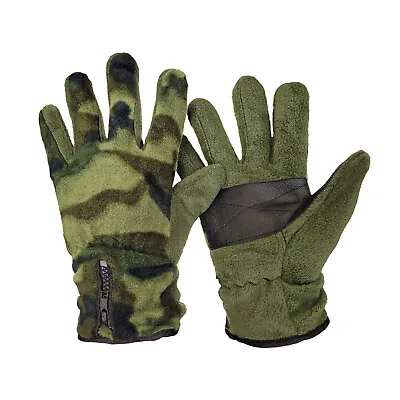 £7.99 • Buy Fleece Gloves Insulated Winter Warm Fishing Hunting Hiking Camo Army Camouflage