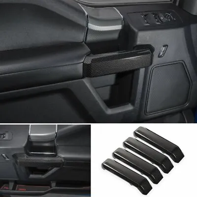 17-22 Ford F250 F350 Molded Carbon Fiber Interior Door Handle Pull Cover Trim • $91.99