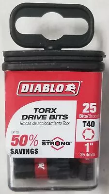 Diablo DT401P25 1 In. #40 Torx Drive Bits 25-Pack • $10.73