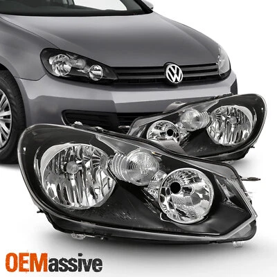 $189.88 • Buy Fits 2010 11 12 13 2014 VW Golf Jetta MK6 Wagon 4Door Headlights Left+Right Pair