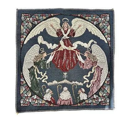 Religious Angels Tapestry Fabric Square Ready To Sew 18” X 18” Magi God Jesus • £18.20