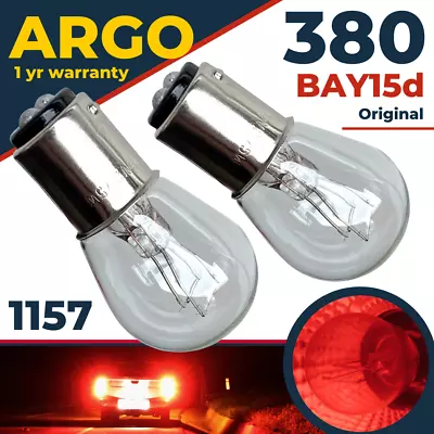 380 Bay15d P21/5w Halogen Clear Side Light Bulbs Stop Tail Brake Bayonet 1157  • £2.49